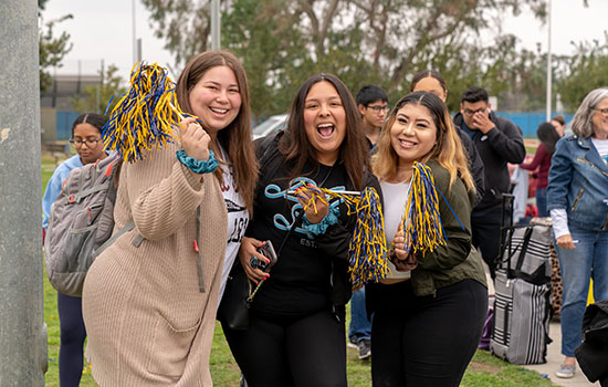 Cheerful group of CSUB students