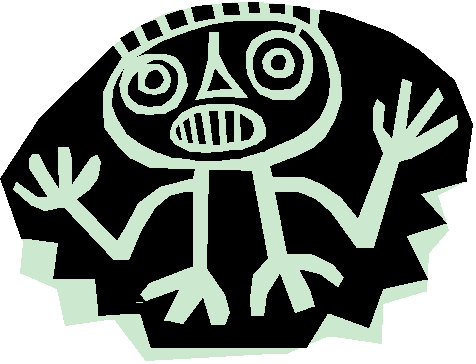 cave drawing - person