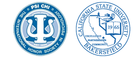 PSI CHI and CSUB logos