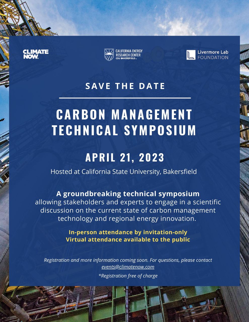 Save the date: Carbon Management Technical Symposium, April 21, 2023
