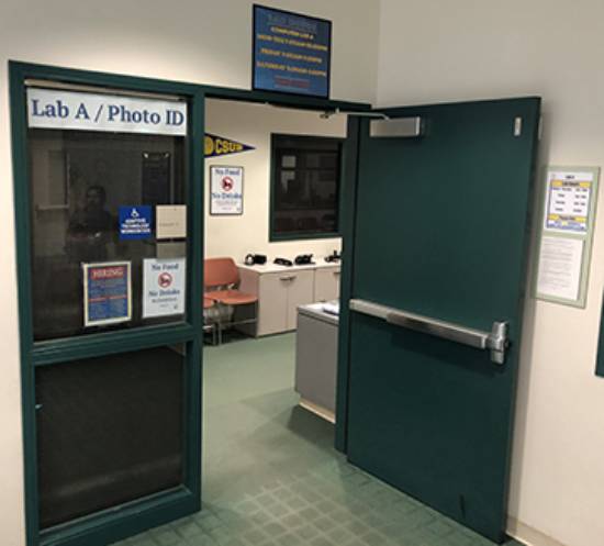 Photo ID Entrance to lab A
