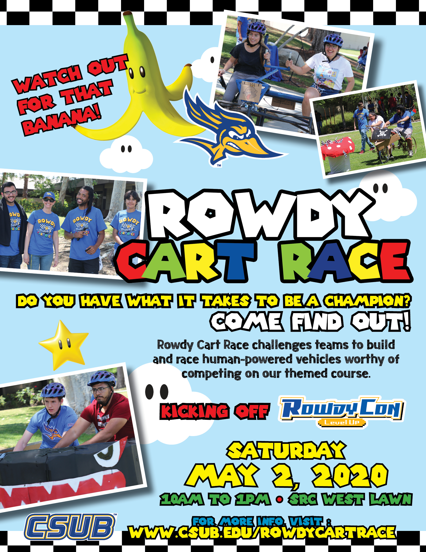 2020 Rowdy Cart Race Flyer