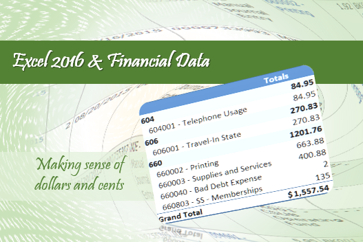 Excel and Financial data