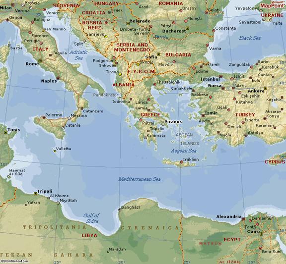 Map of Greece 3