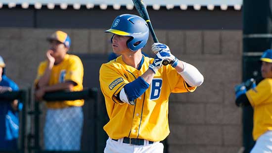 2013: Tyler Shryock with the CSUB Baseball team