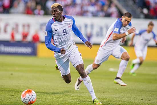 January 28, 2015: Gyasi Zardes, former CSUB men's soccer All-American