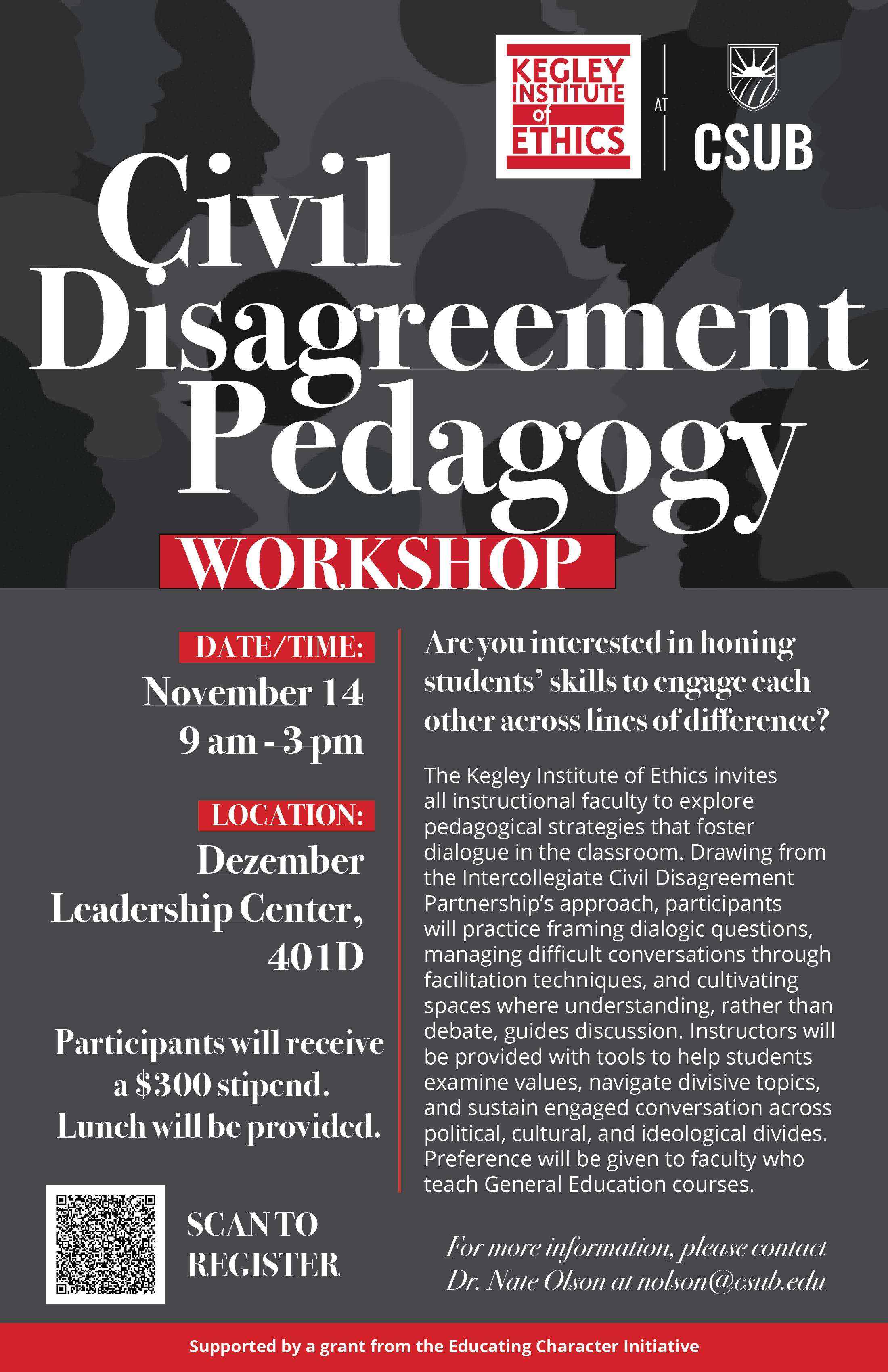 KIE Civil Disagreement Pedagogy Workshop