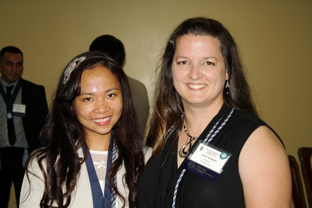 Presidents Madonna Linayao and Julie Hurley