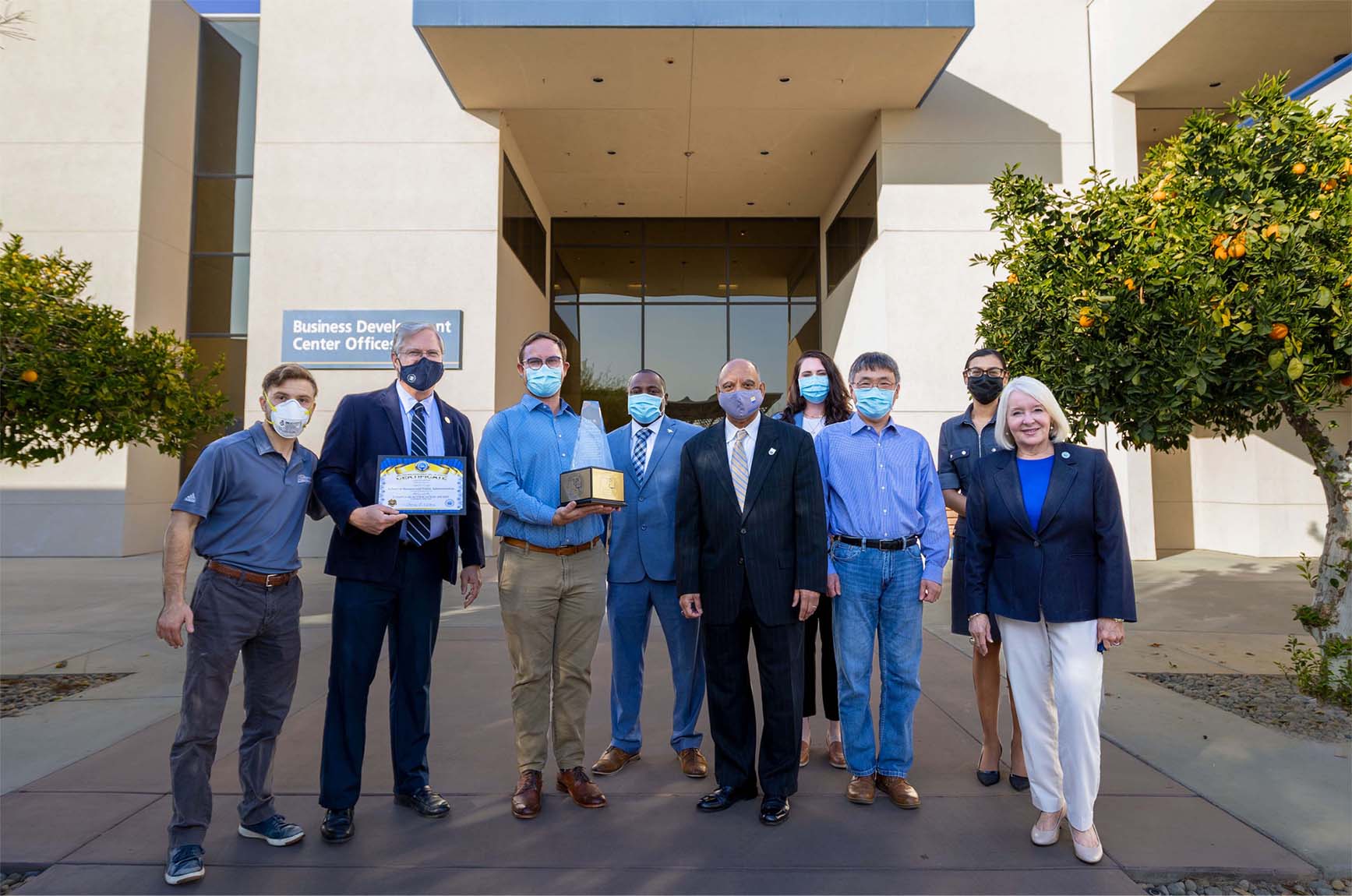 College of Business and Public Administration winning the Campus Beautification Award