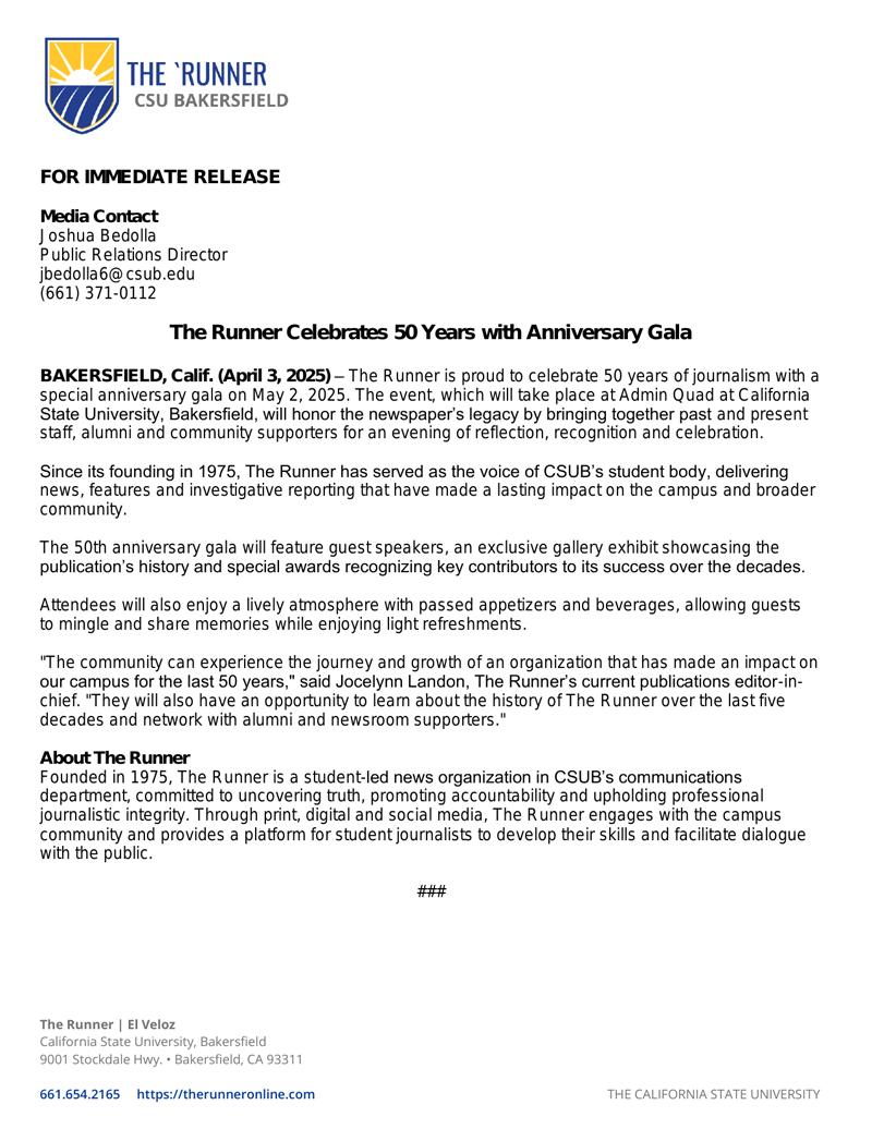 Runner Gala Flyer