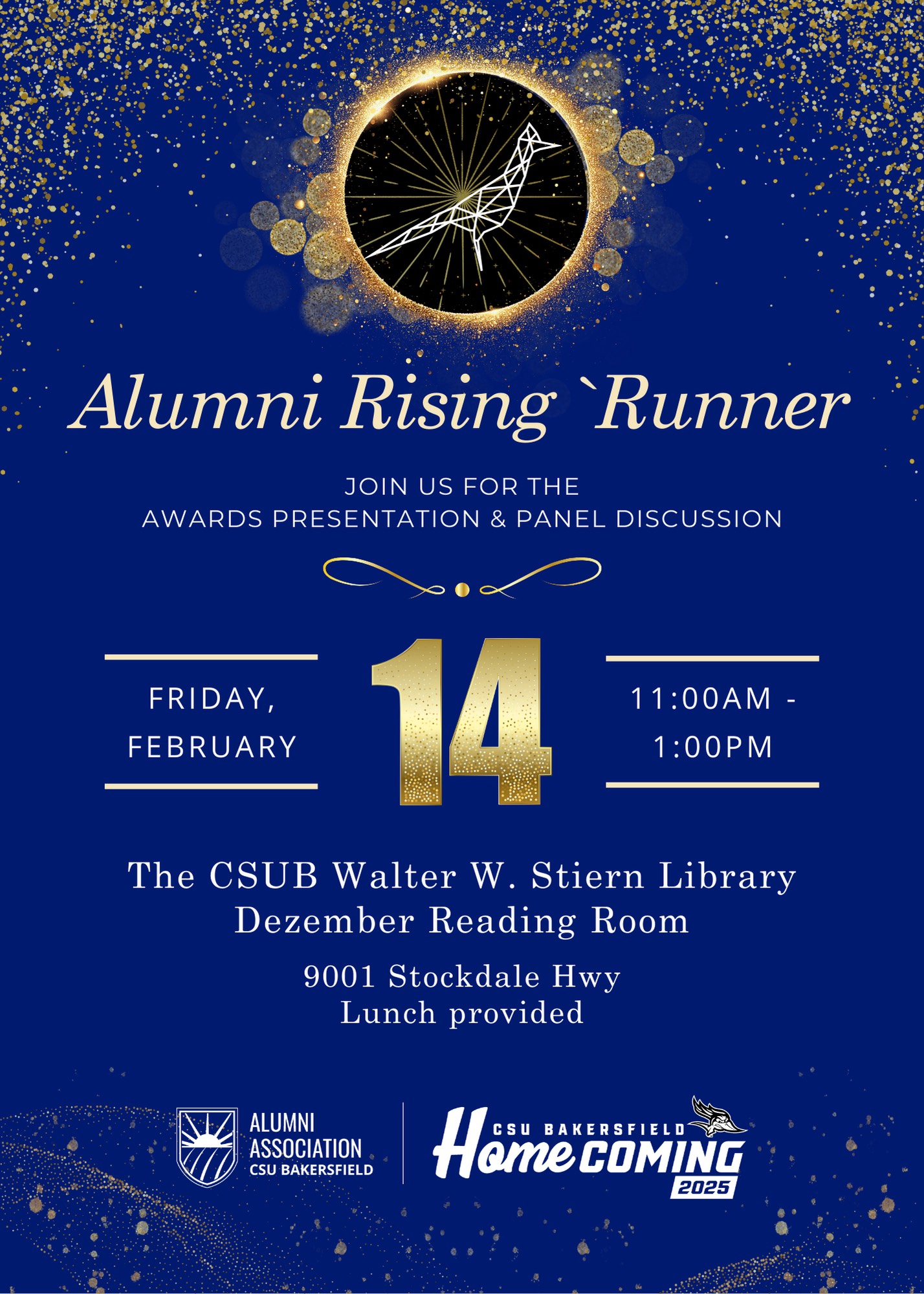 Alumni Rising `Runner 2025 Invitation