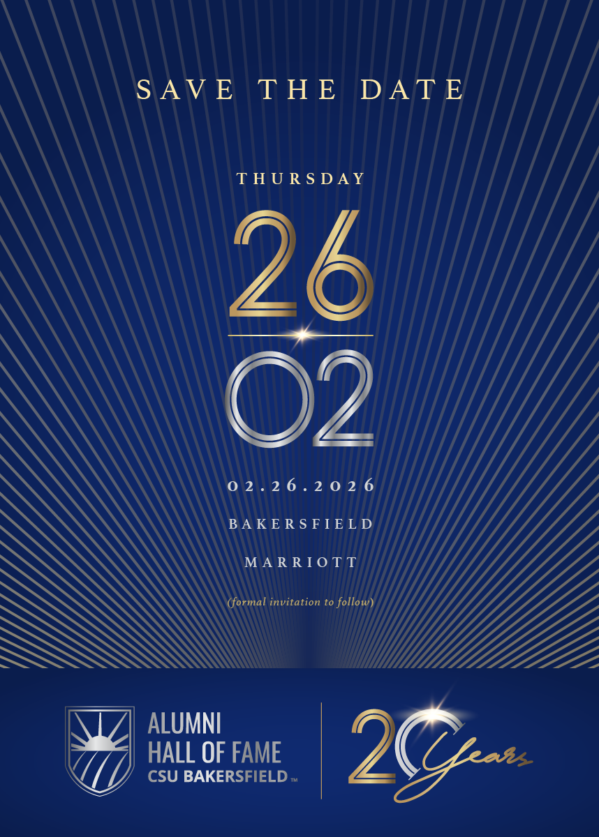 Alumni Hall of Fame 2026 save-the-date