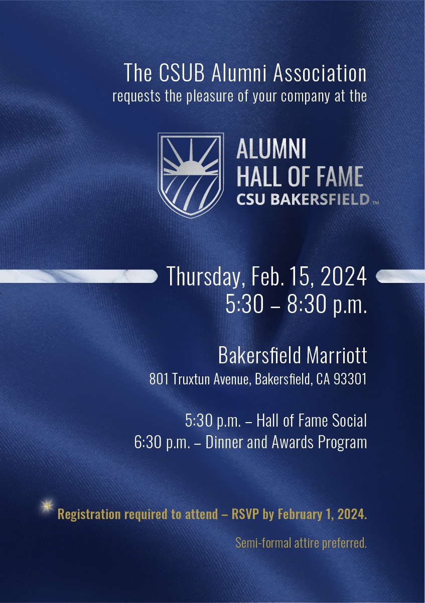Image of Alumni Hall of Fame Invitation