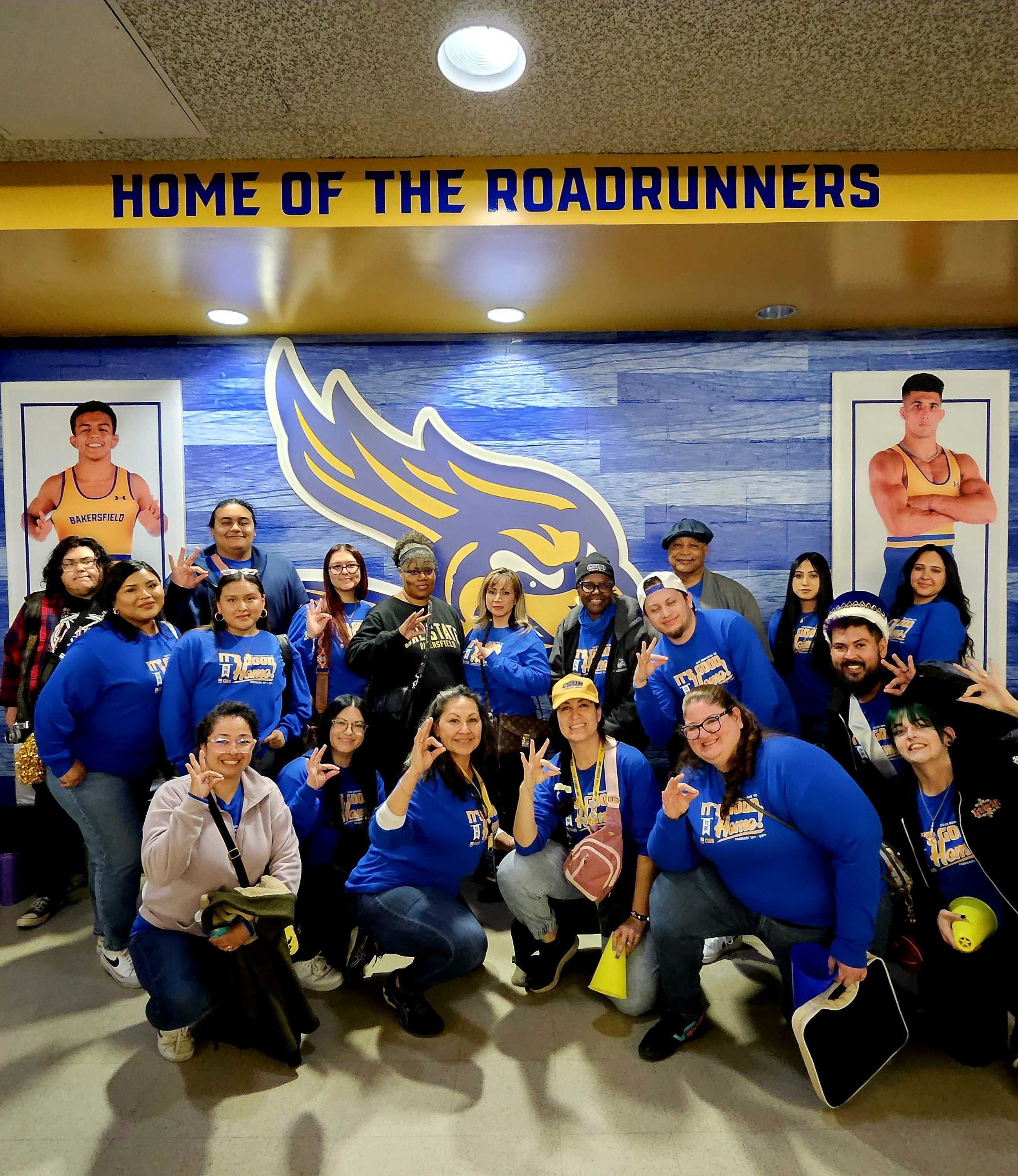 av students at the homecoming game