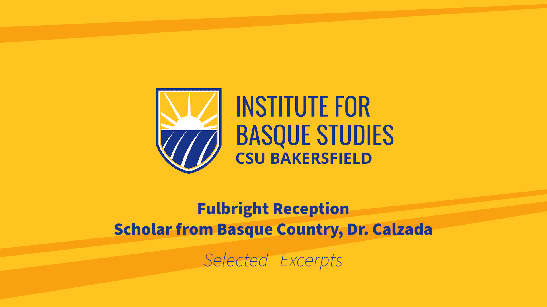 Fulbright Recept - Scholar, Dr. Calzada