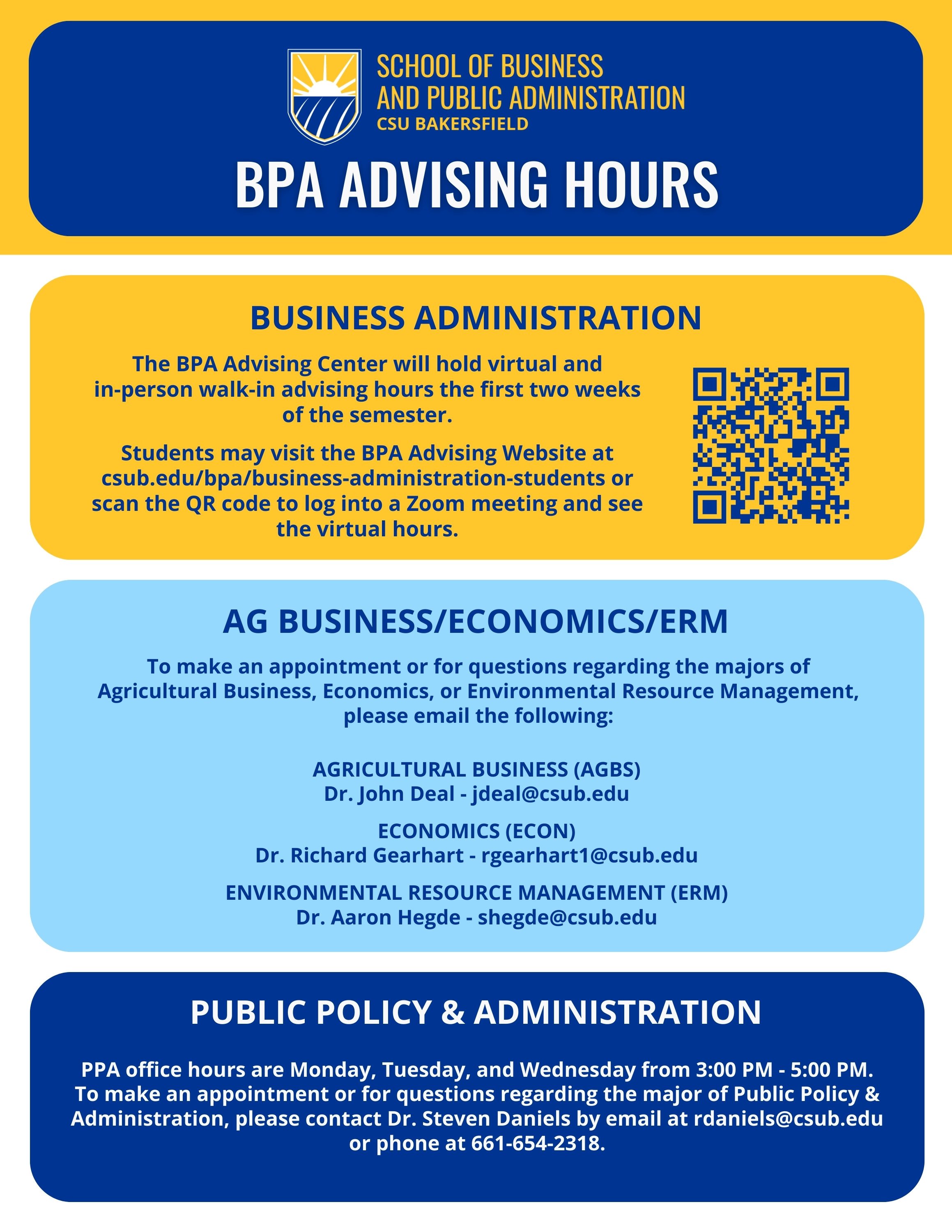 BPA Advising Hours Flyer