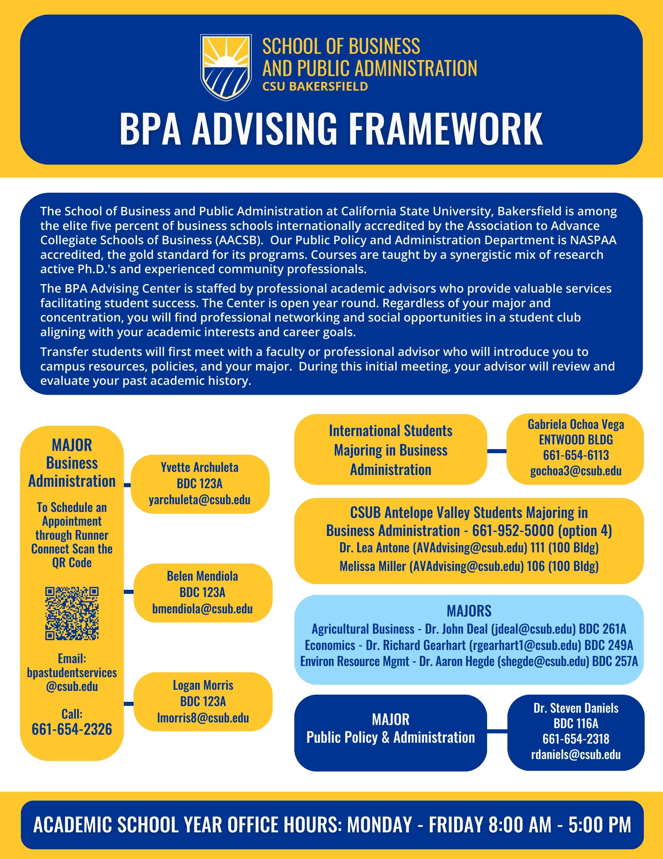 BPA Advising Framework Flyer