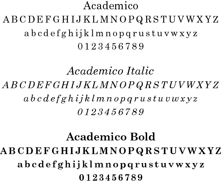 Brand Style Guide: Academico Font