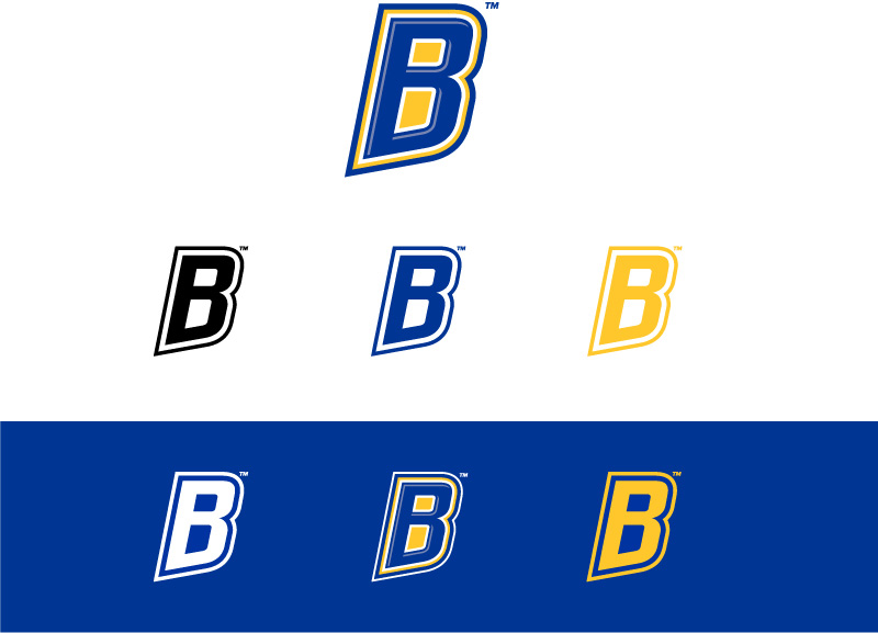 B logo for Athletics