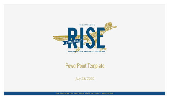 PowerPoint for `Runners on the Rise campaign