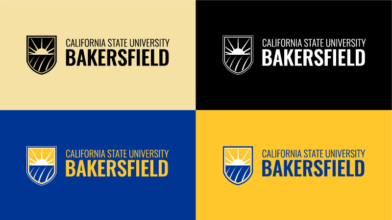 Color variations for CSU Bakersfield logo