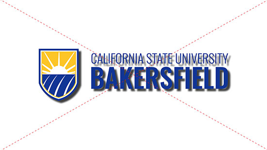 Example of using dramatic effects on the CSUB logo