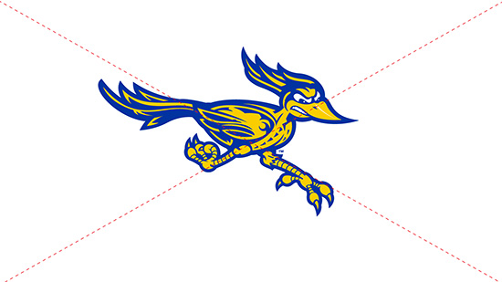 Example of using the full-body Rowdy logo