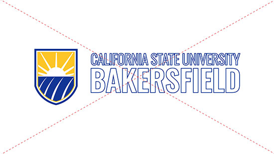 Example of using the CSUB logo in outline form