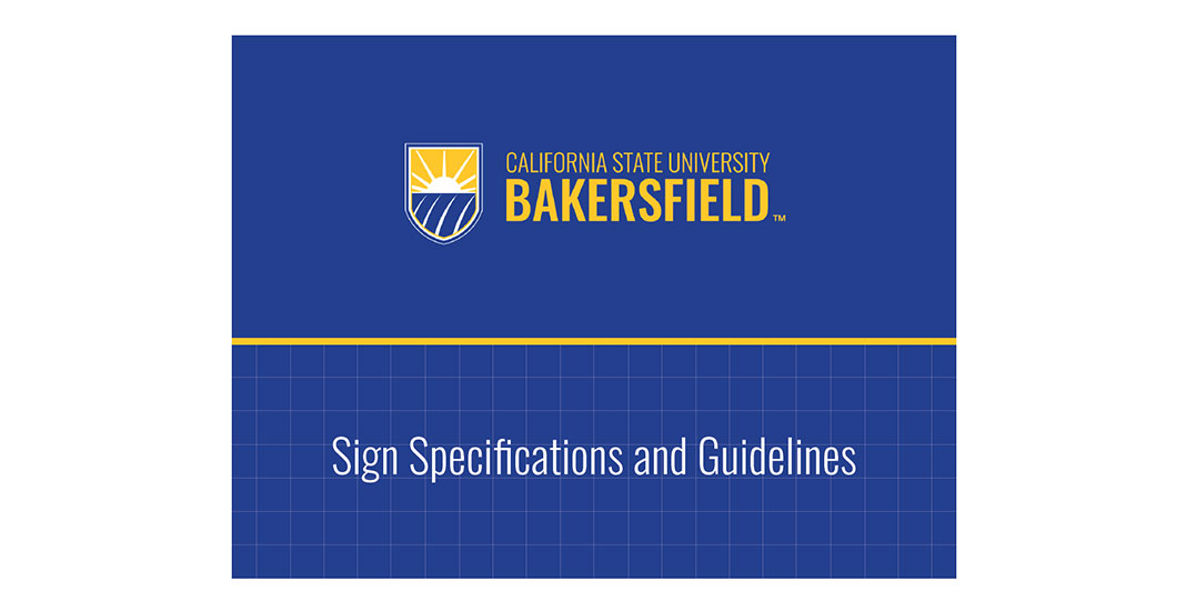 Sign specifications and Guidelines