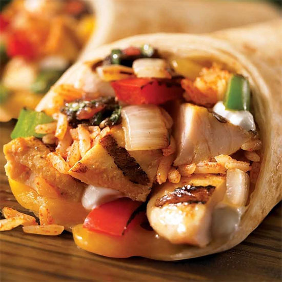 Chicken burrito