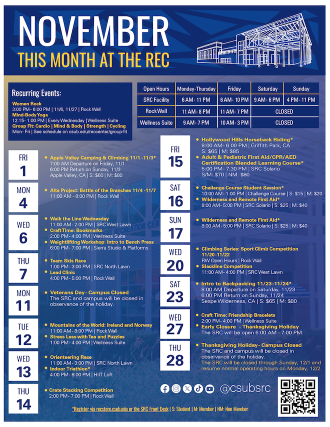 Outdoor Adventures | California State University, Bakersfield