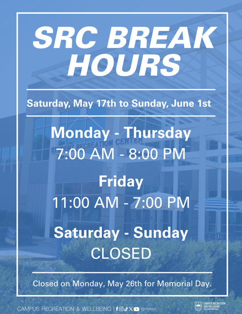 Summer Break Hours