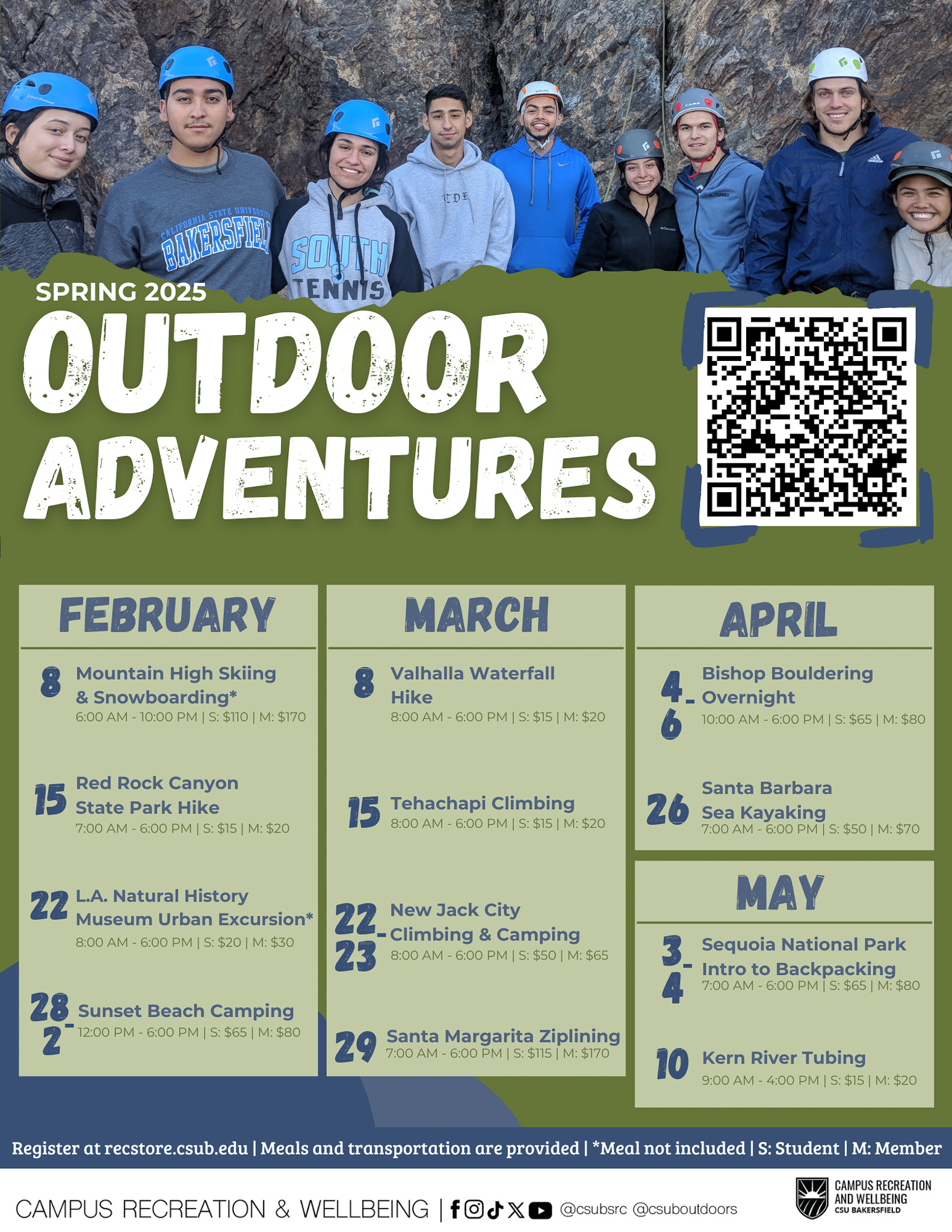 SP25 OA Full Schedule
