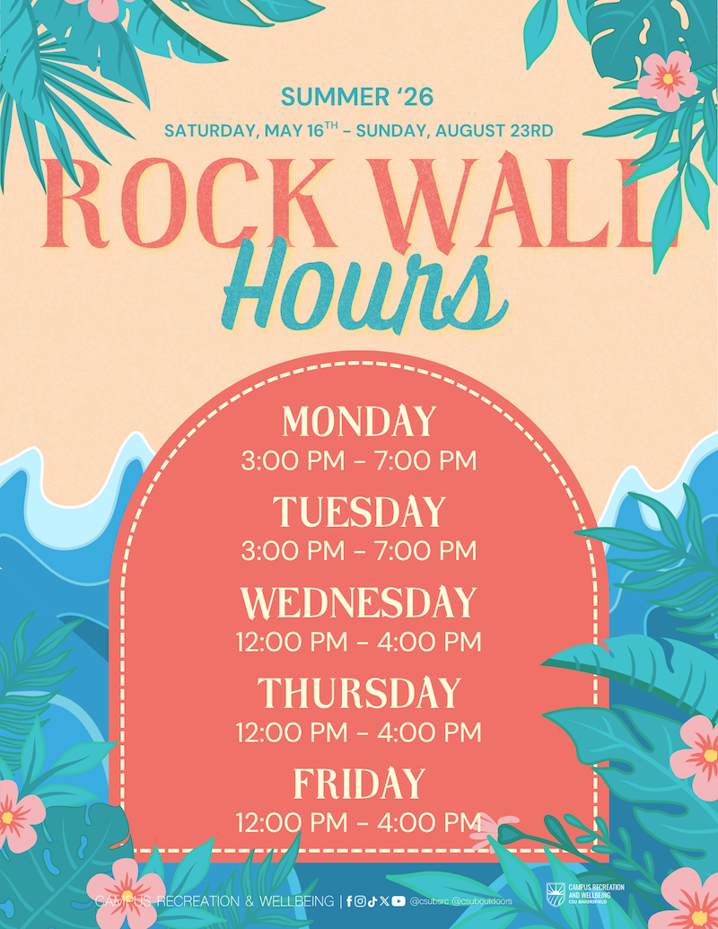 Rock Wall Summer Hours