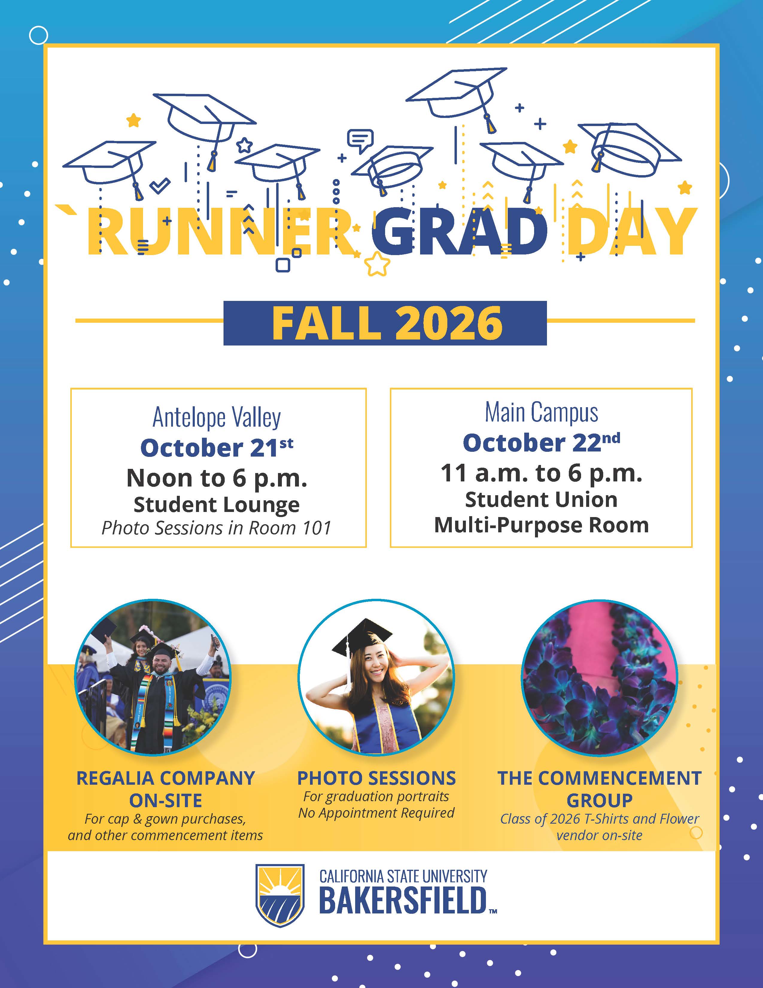 runner grad day flyer