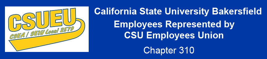 CSEA Chapter 310 at CSU Bakersfield web banner