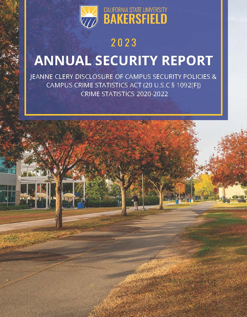 Annual Security Report cover