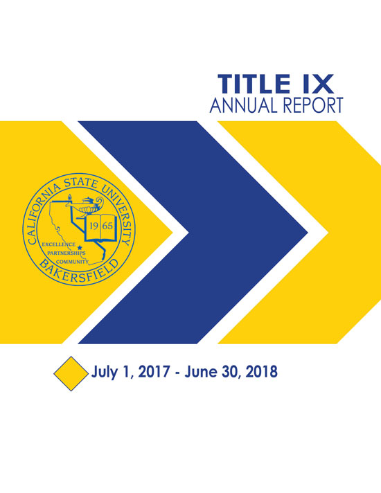 Annual Title 9 Report 2017-2018