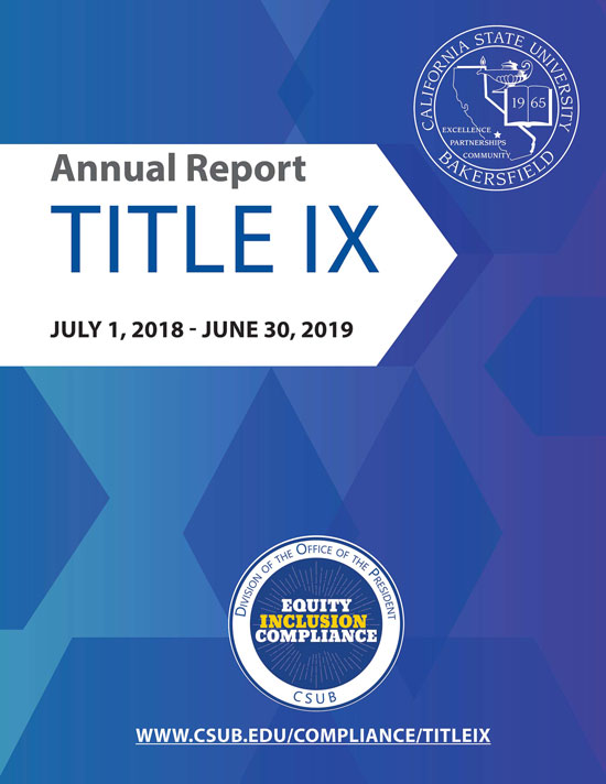 Annual Title 9 Report 2018-2019