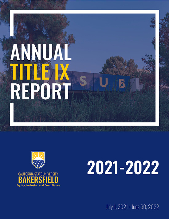 Annual Title 9 Report 2021-2022