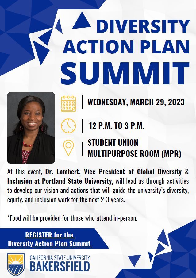 Diversity Action Plan Summit Flyer