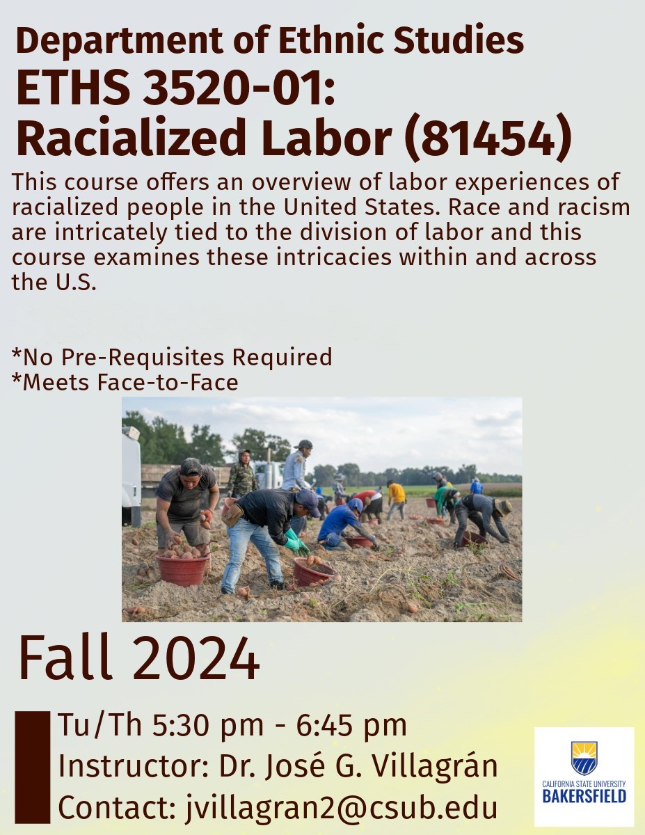 ETHS 3520 Racialized Labor