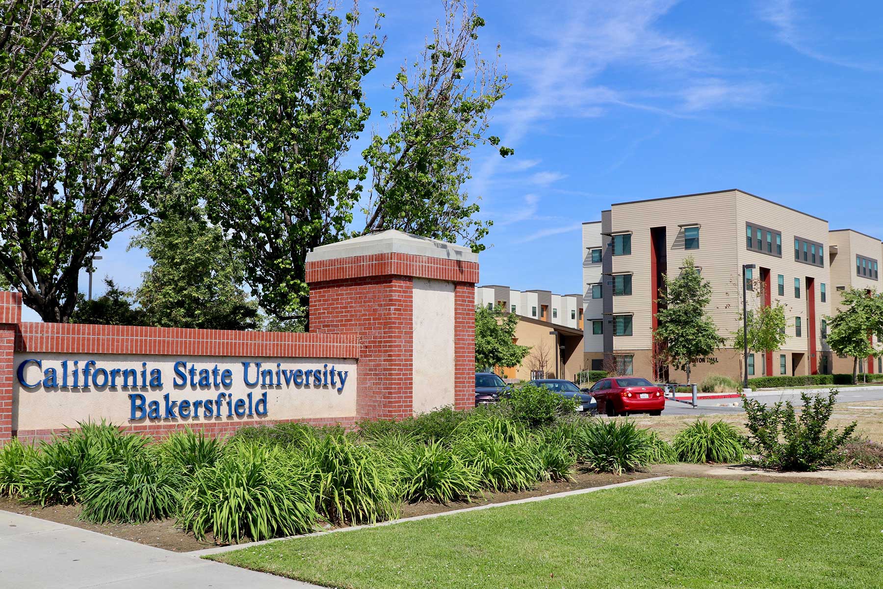 CSUB sign near student housing