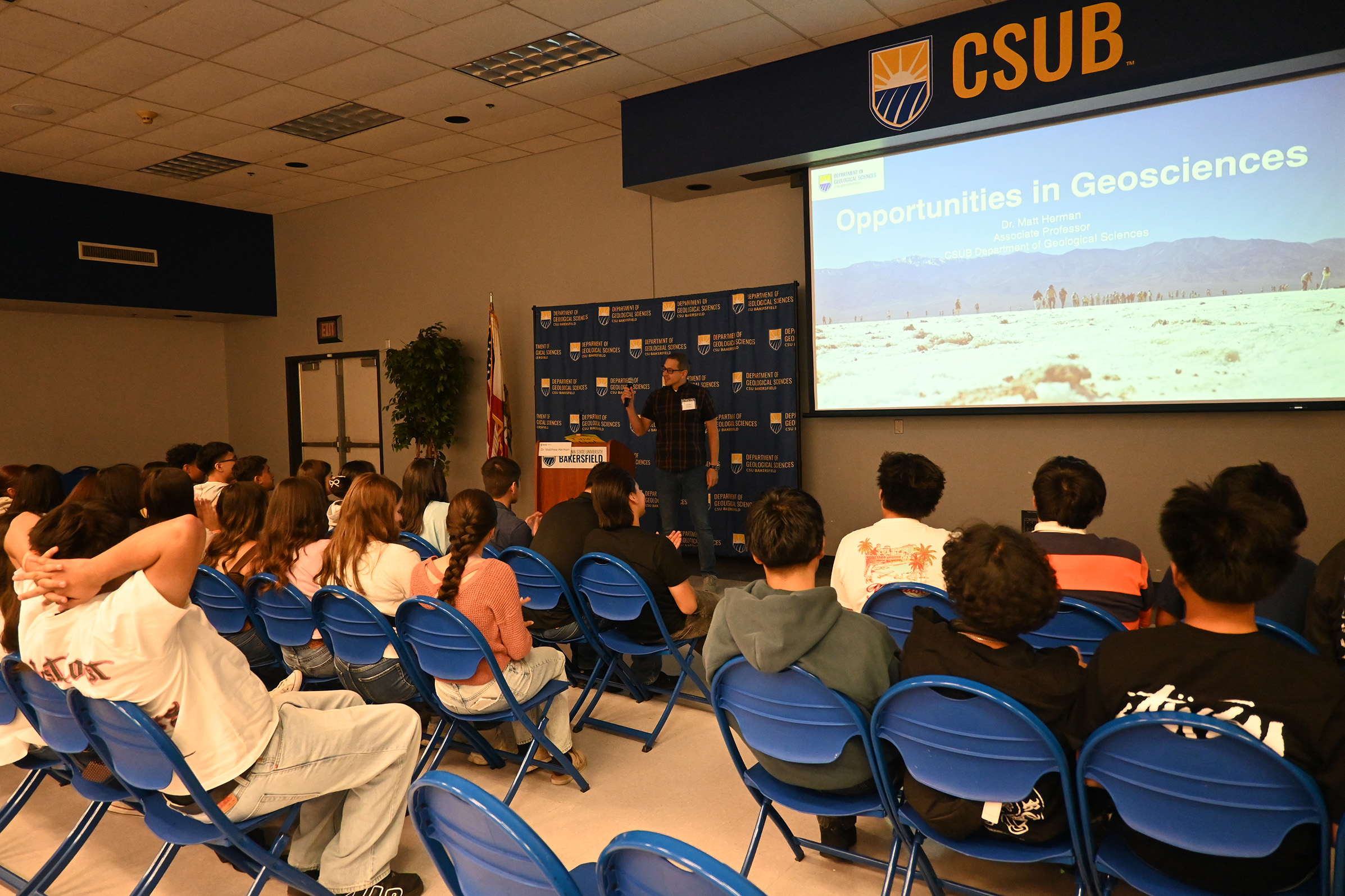 Dr. Herman talks about opportunities in and out of the department with visiting students