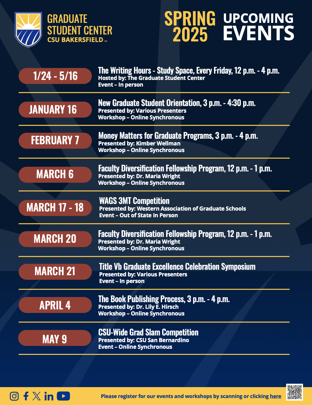 GSC Spring 2025 Events