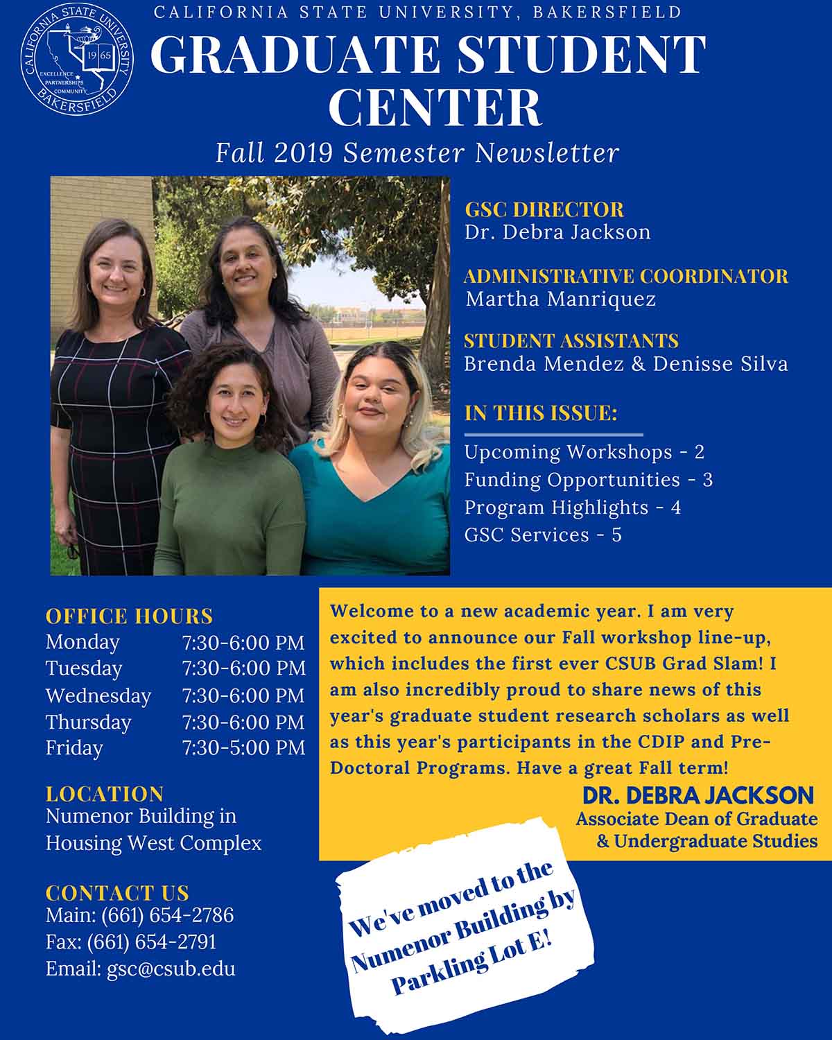 Fall 2019 Newsletter Cover