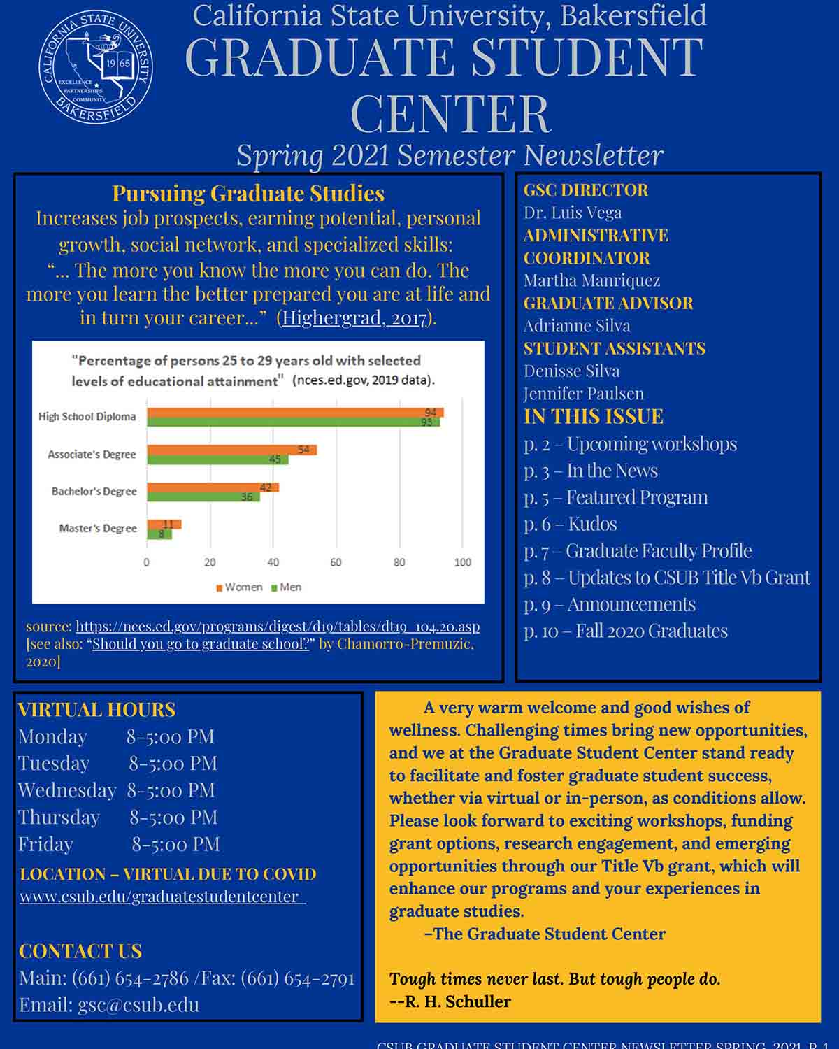 Spring 2021 Newsletter cover