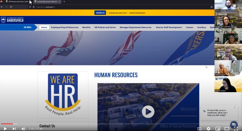 Thumbnail of HR Website Demo video