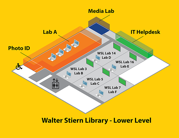 Walter Stiern Library Lower Level