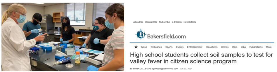 Workshop for students at Stockdale High School